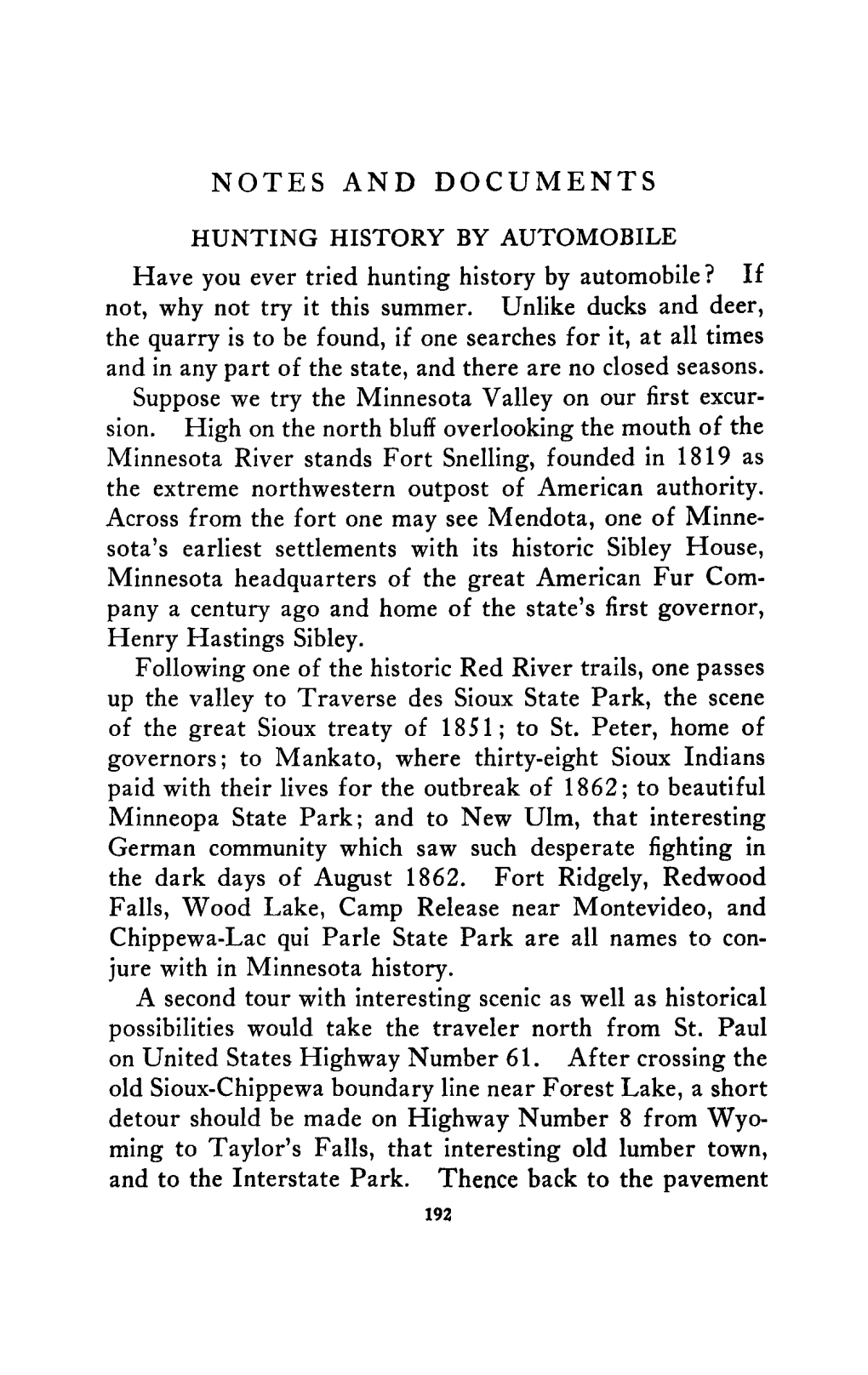 Hunting History by Automobile / [Willoughby M. Babcock]