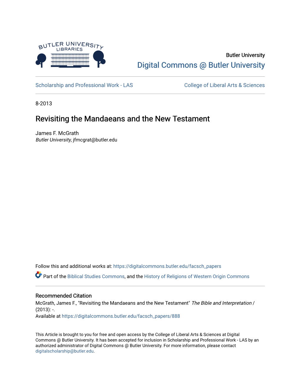 Revisiting the Mandaeans and the New Testament