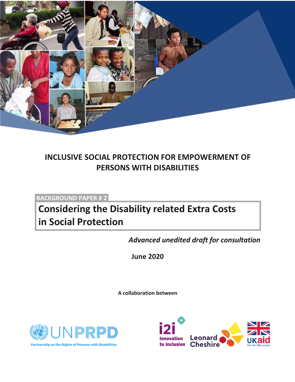 Considering the Disability Related Extra Costs in Social Protection