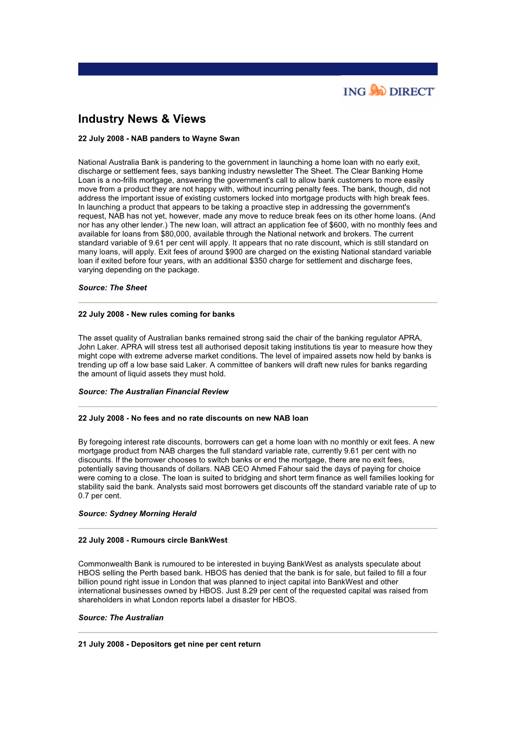 Industry News & Views