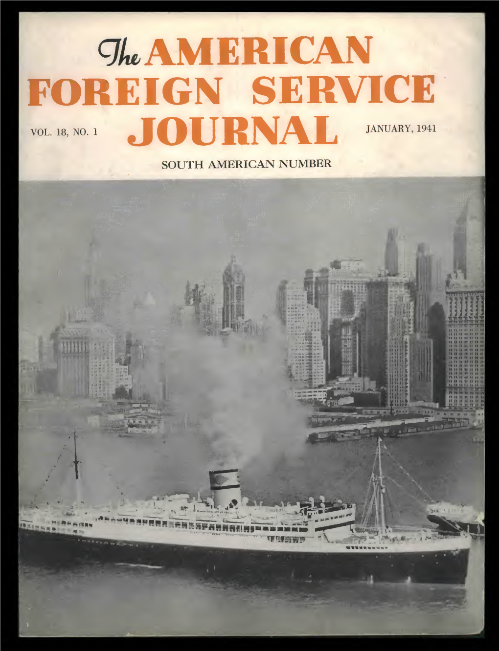 The Foreign Service Journal, January 1941