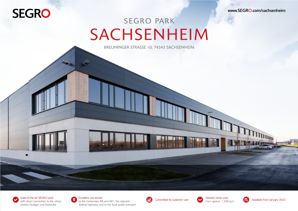 Sachsenheim SEGRO PARK SACHSENHEIM BREUNINGER STRASSE 10, 74343 SACHSENHEIM