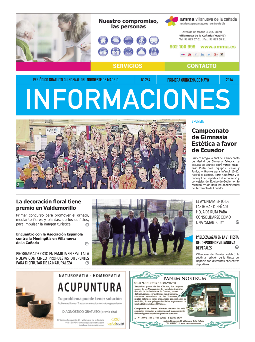 Periódico Informaciones Primera Quincena Mayo 2016