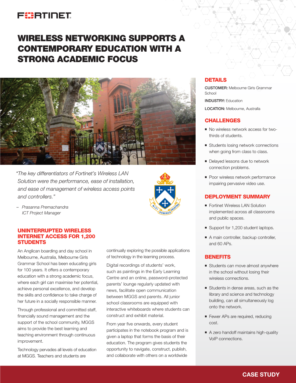 Melbourne Girls Grammar School INDUSTRY: Education