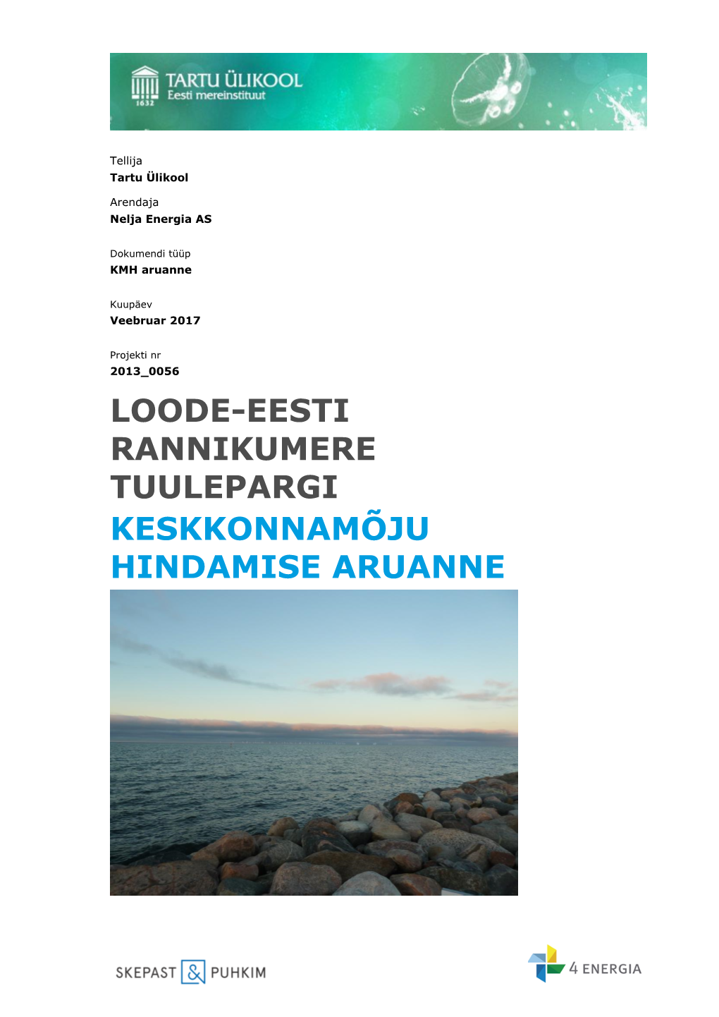 Loode-Eesti Rannikumere Tuulepargi KMH Aruanne