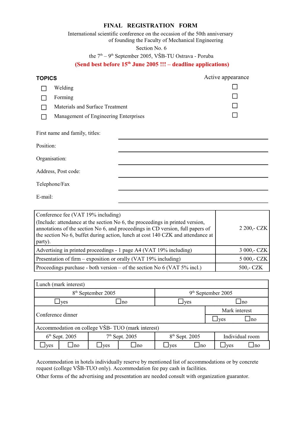 Final Registration Form