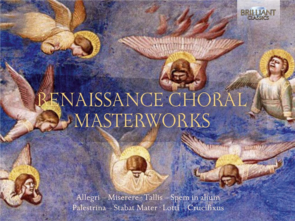 Renaissance Choral Masterworks