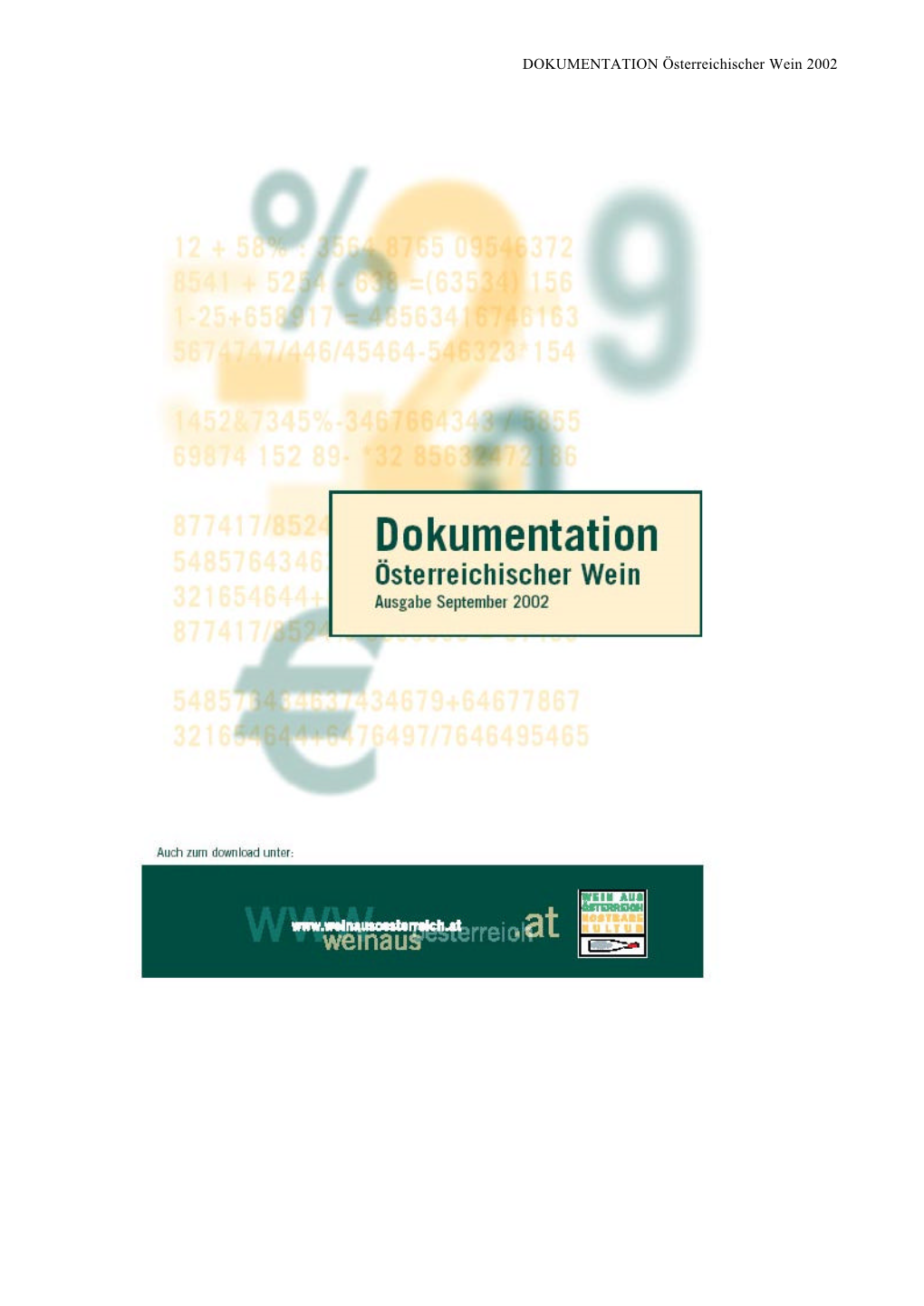 DOKUMENTATION Österreichischer Wein 2002