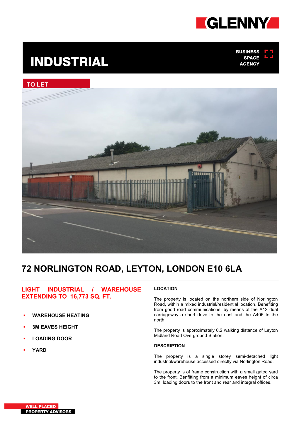72 Norlington Road, Leyton, London E10 6La