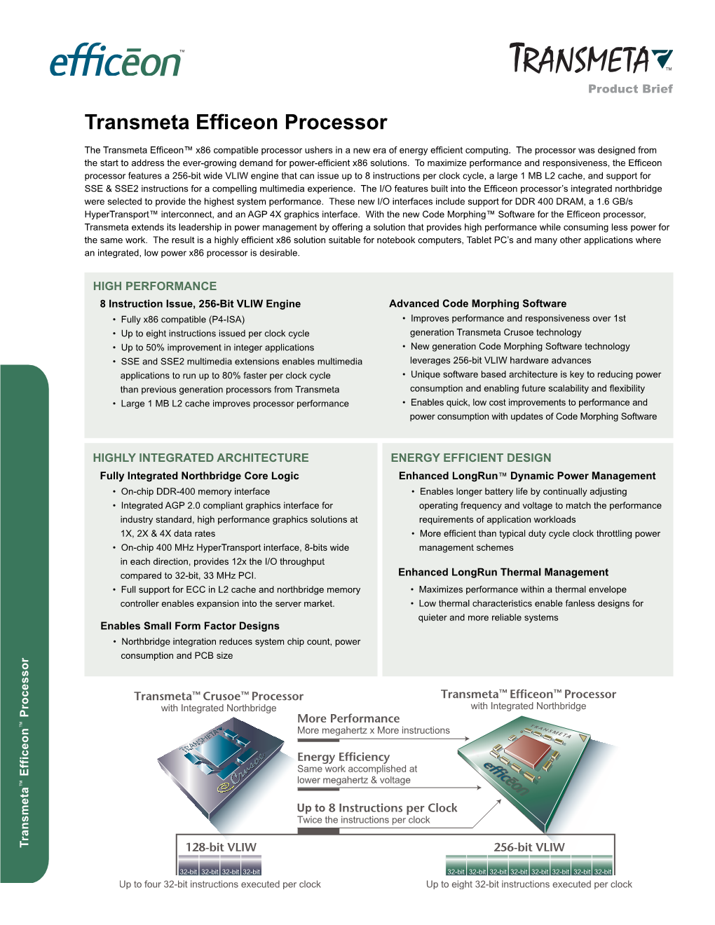Transmeta Efficeon Processor