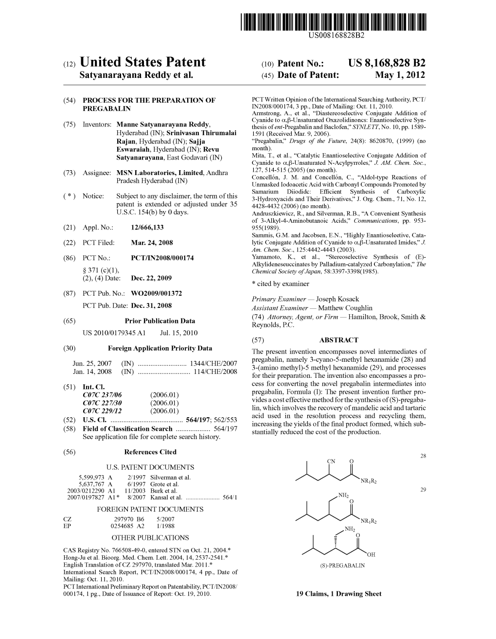 Lulu NRR 5,637,767 a 6, 1997 Grote Et Al