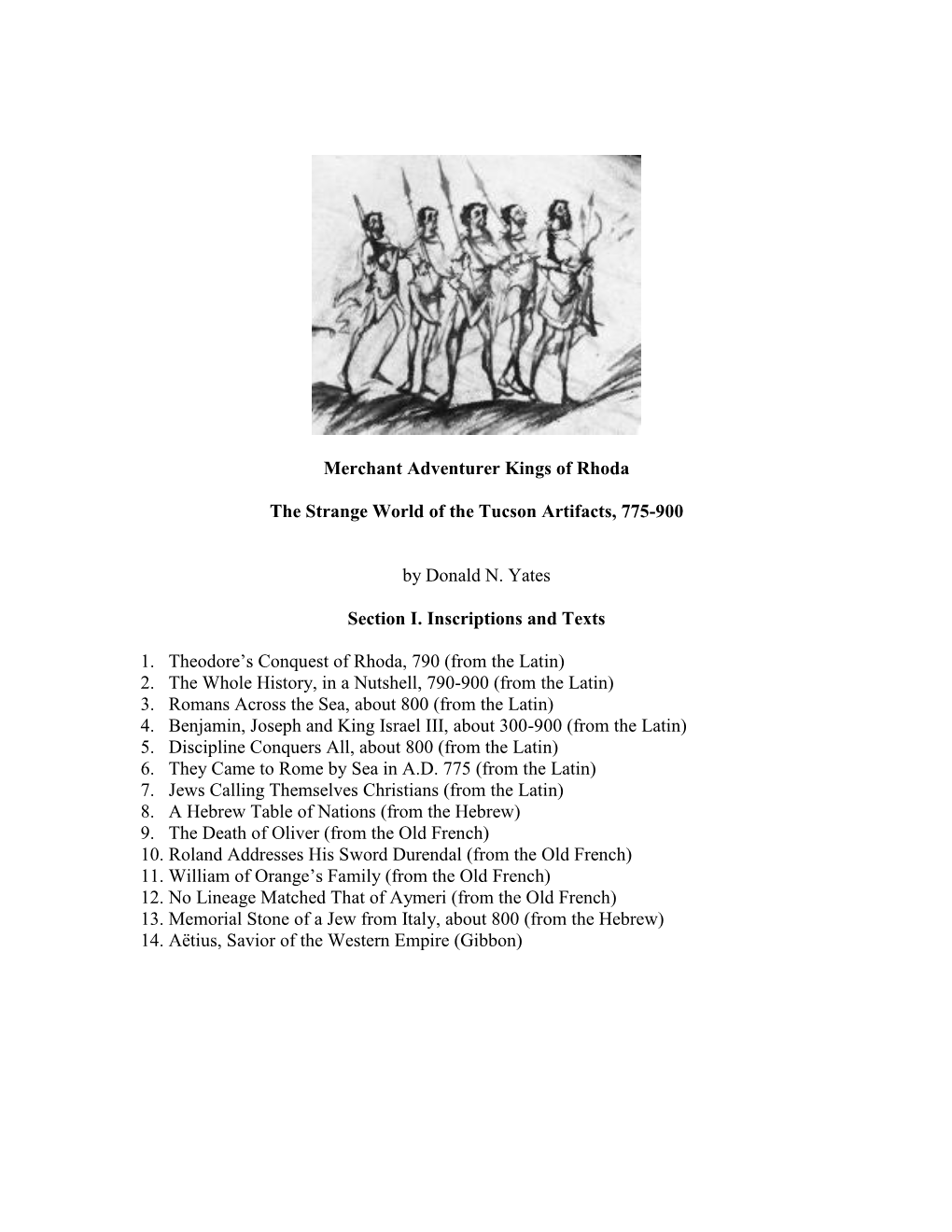 Merchant Adventurer Kings of Rhoda the Strange World of the Tucson