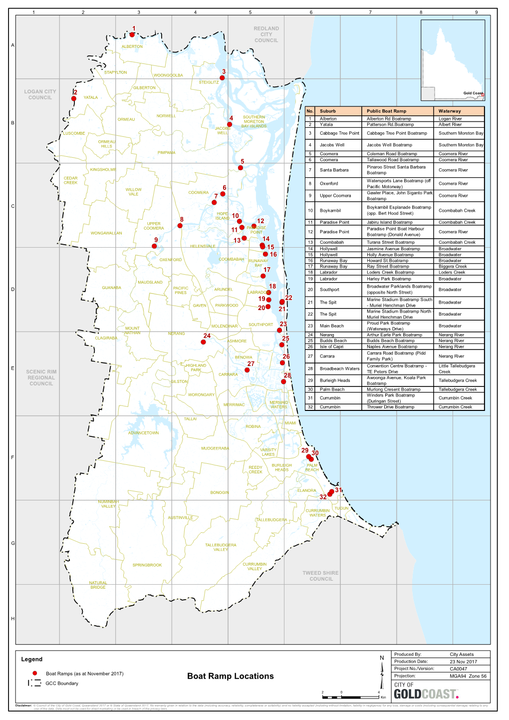 Public Boat Ramp Locations(PDF, 1MB)