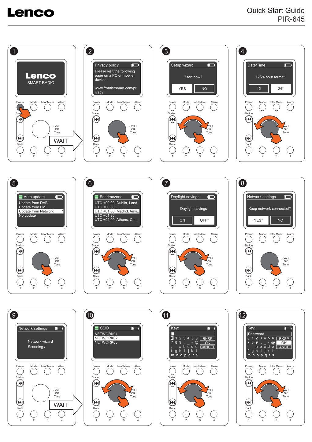 Quick Start Guide PIR-645