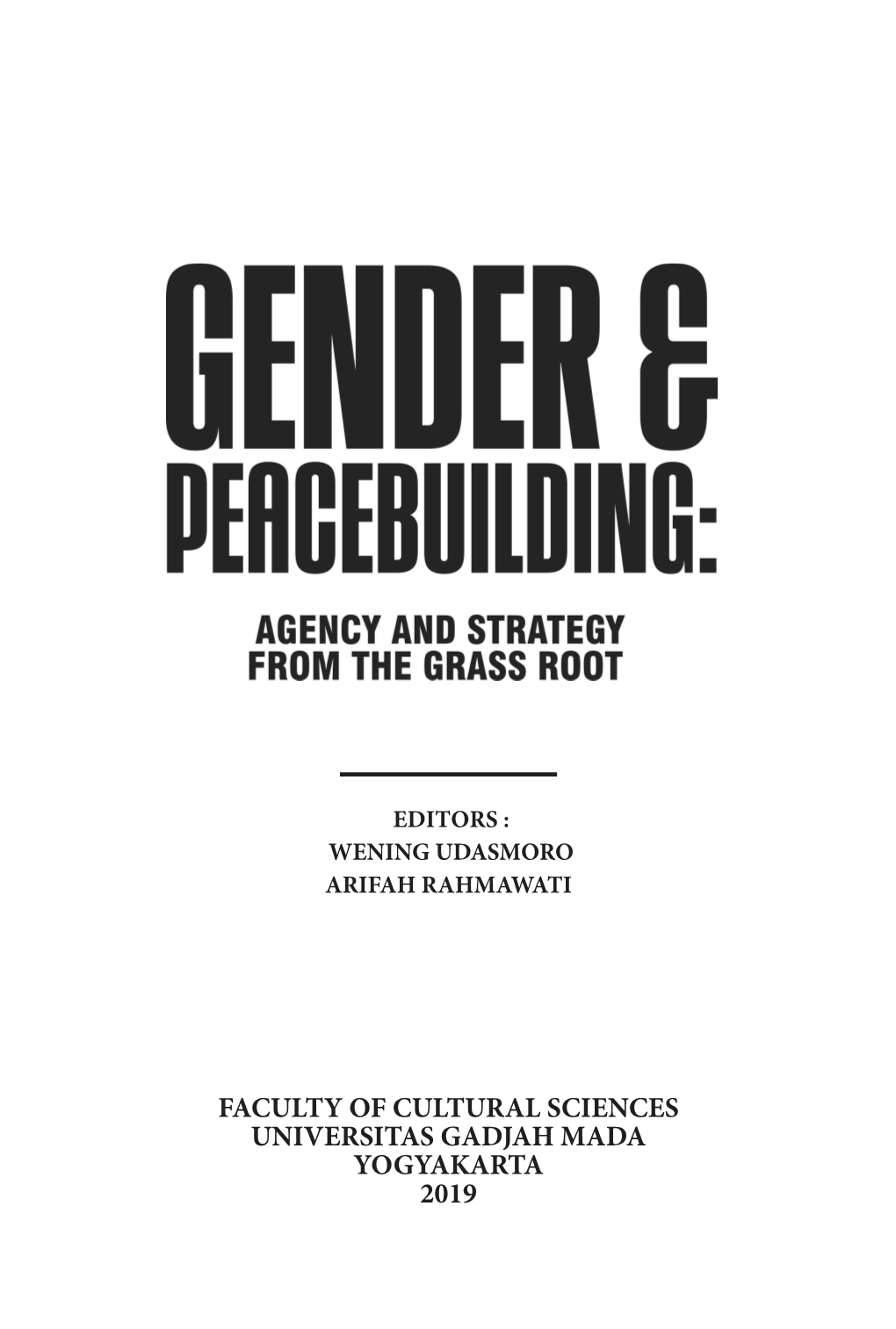 Gender and Peacebuilding