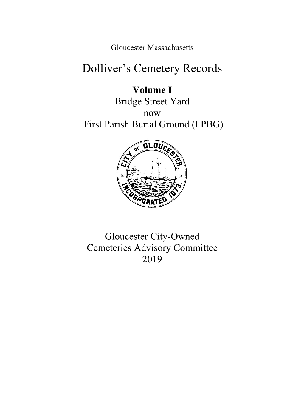 Dolliver's Cemetery Records
