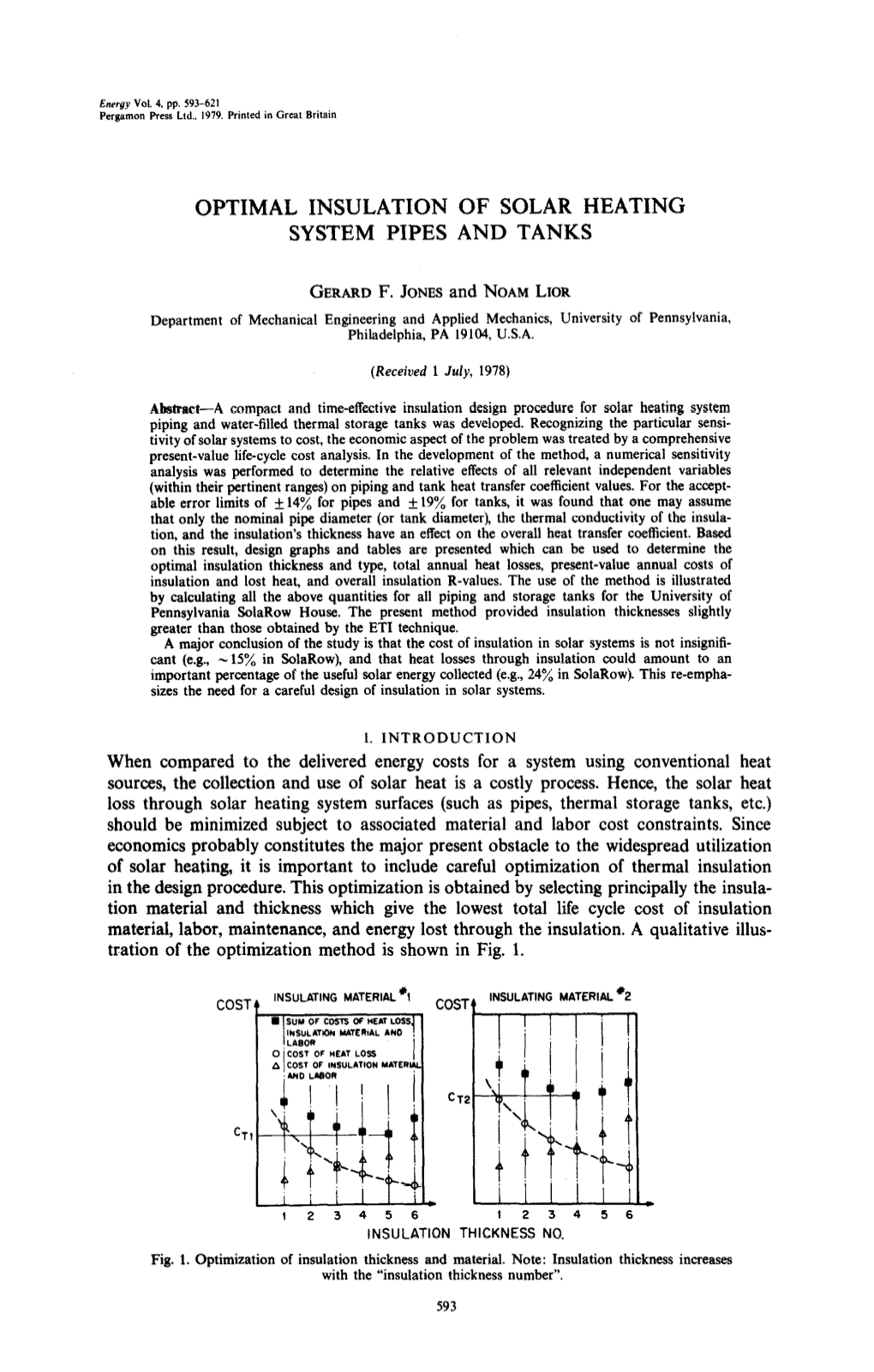 Optimal Insulation of Solar Heating System Pipes and Tanks