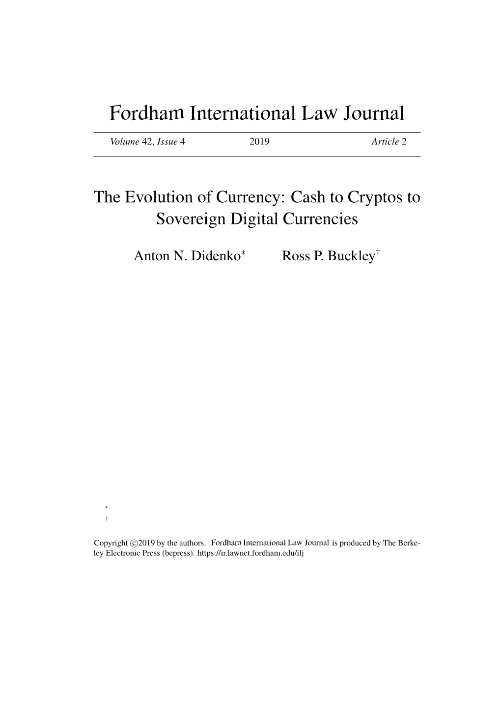 The Evolution of Currency: Cash to Cryptos to Sovereign Digital Currencies