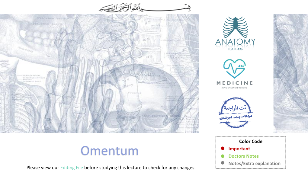 Lesser Omentum, Its Boundaries, and Contents