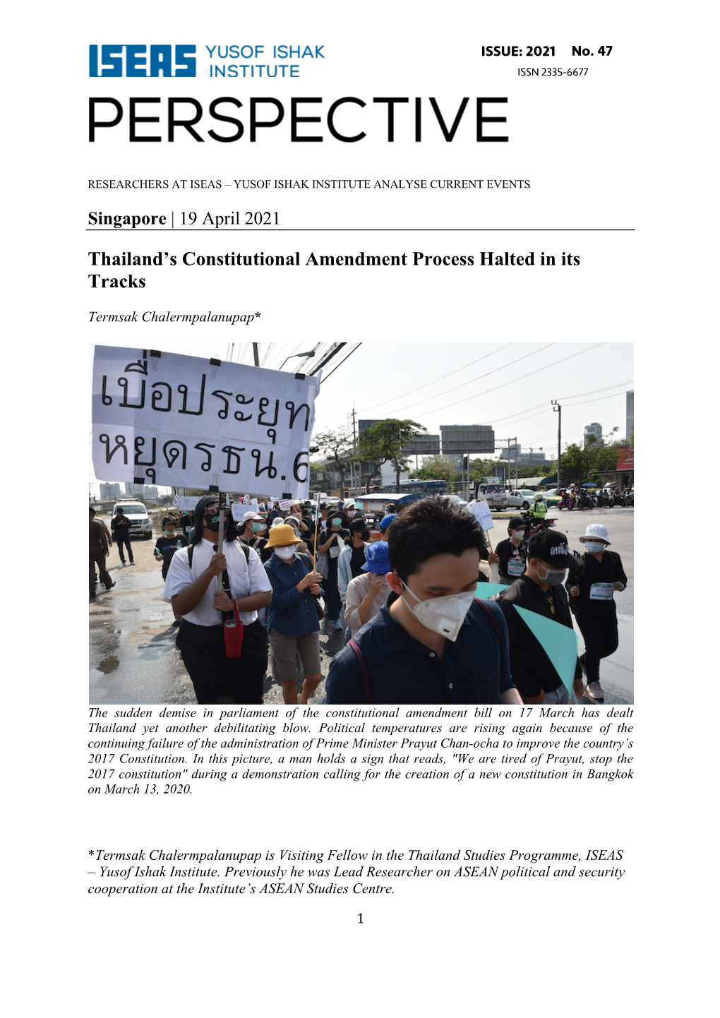 Thailand's Constitutional Amendment Process Halted in Its Tracks