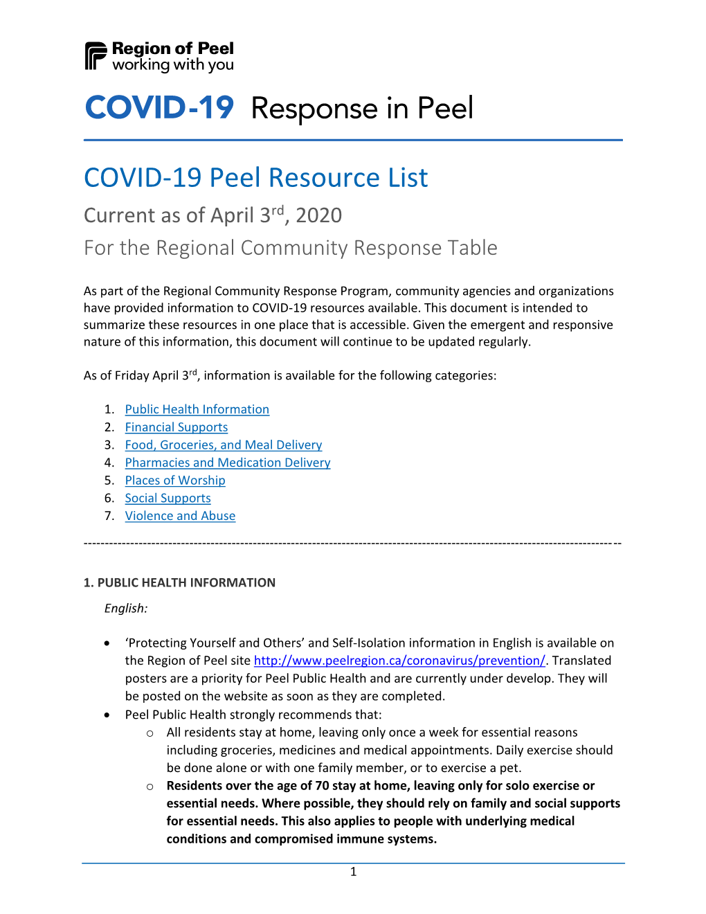 COVID-19 Seniors Resources