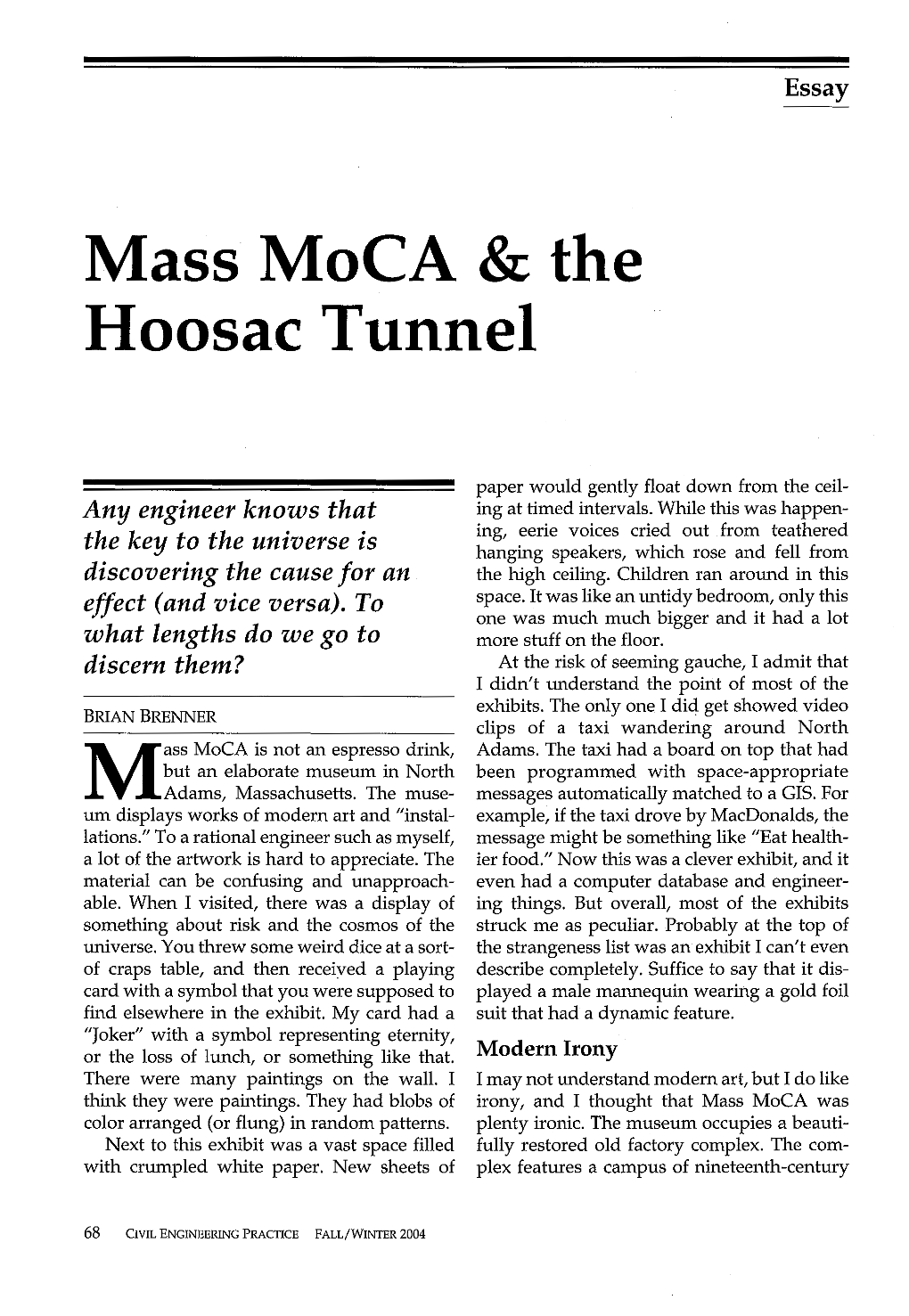 Mass Moca & the Hoosac Tunnel​