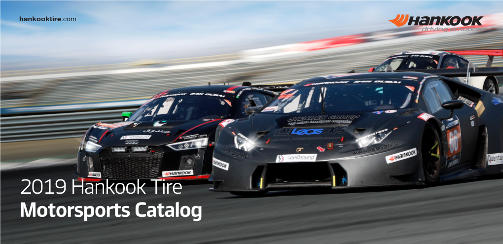 2019 Hankook Tire Motorsports Catalog