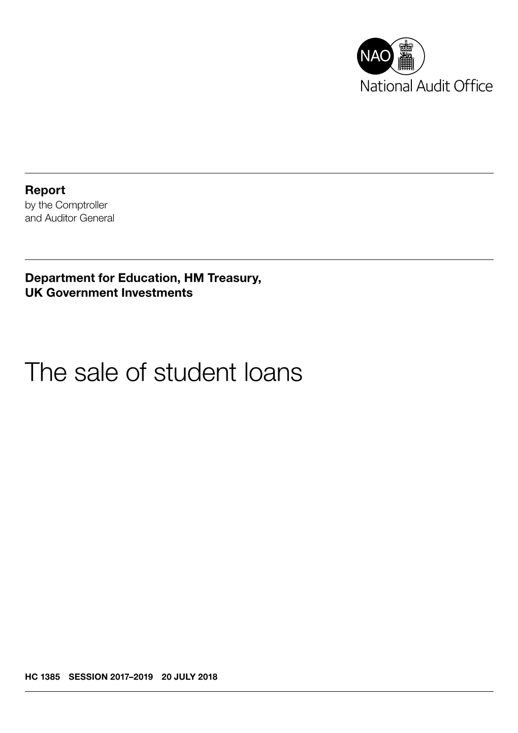 The Sale of Student Loans