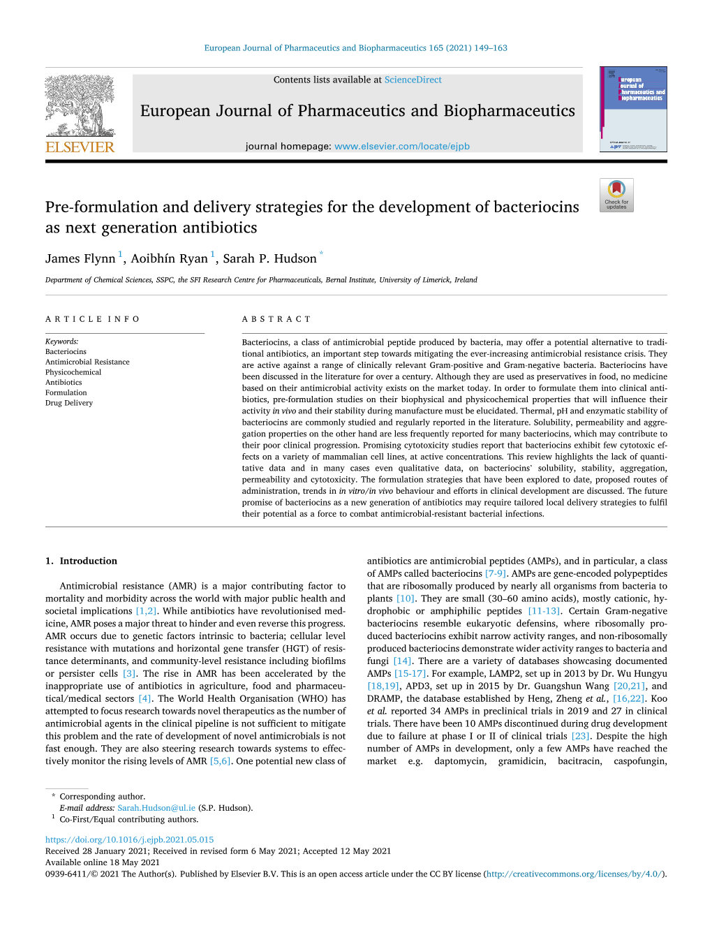 Pre-Formulation and Delivery Strategies for the Development of Bacteriocins As Next Generation Antibiotics