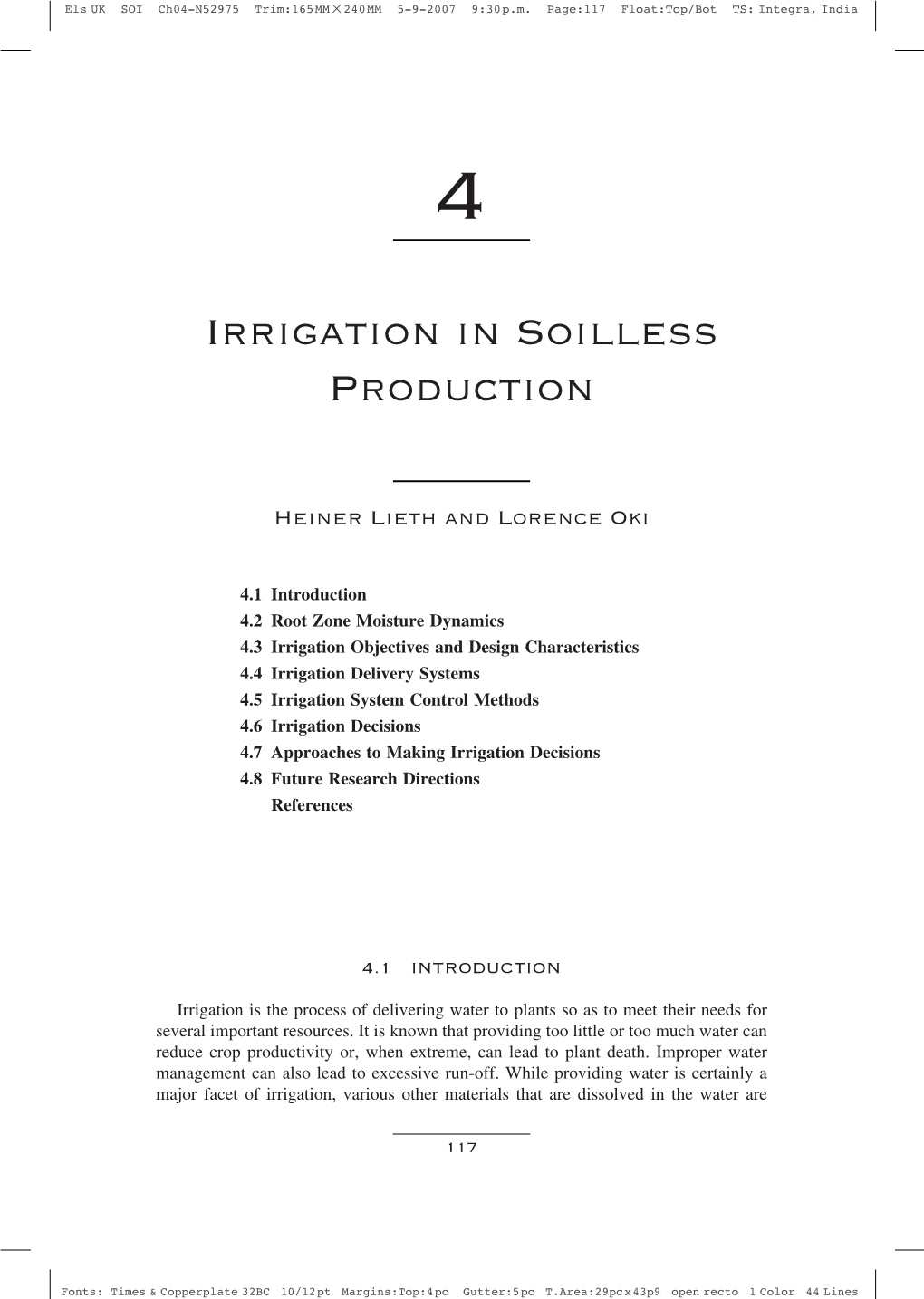 Irrigation in Soilless Production