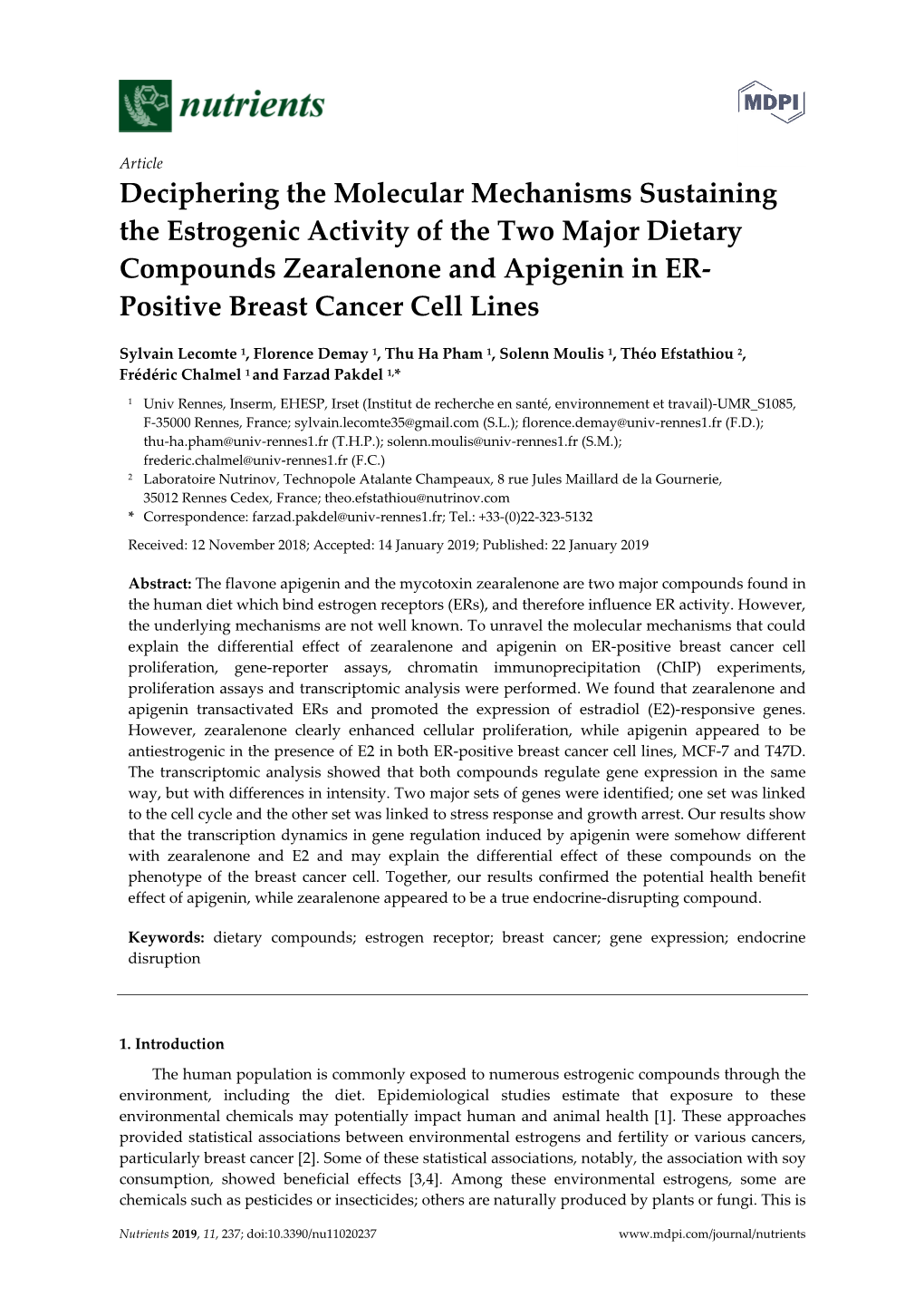 Deciphering the Molecular Mechanisms Sustaining The