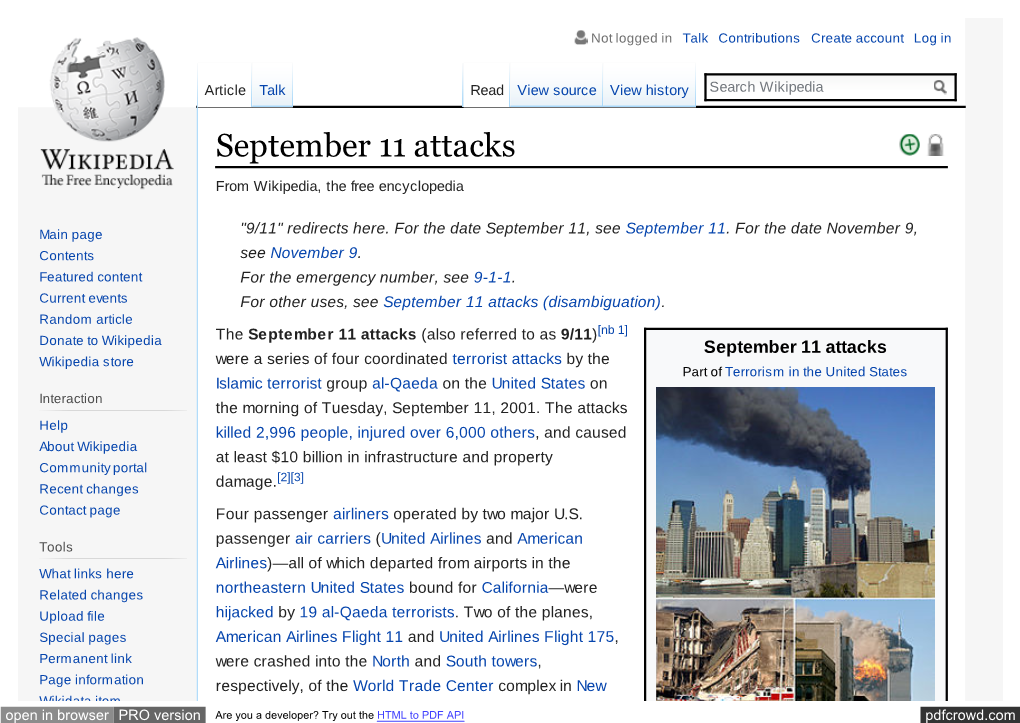 September 11 Attacks