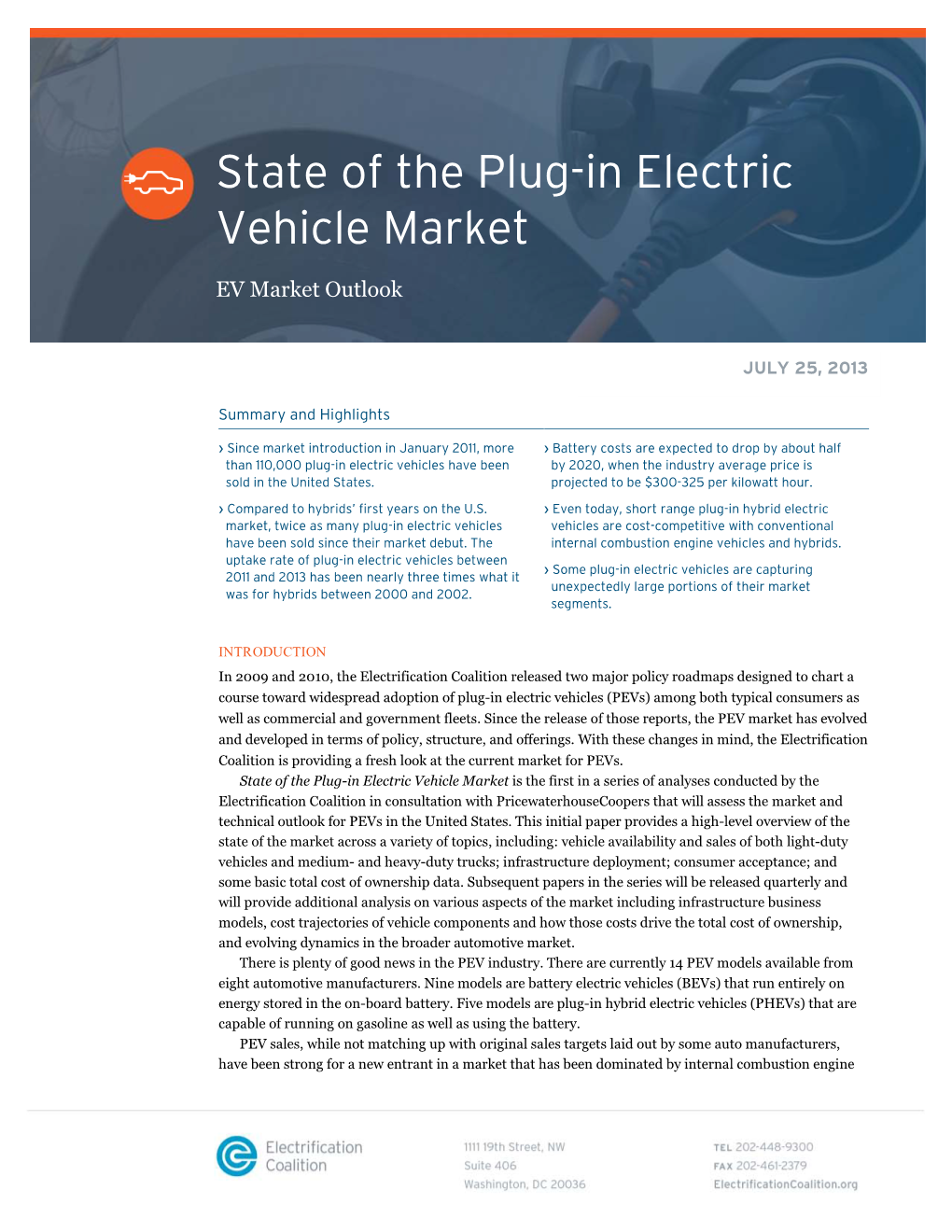 State of the Plug-In Electric Vehicle Market