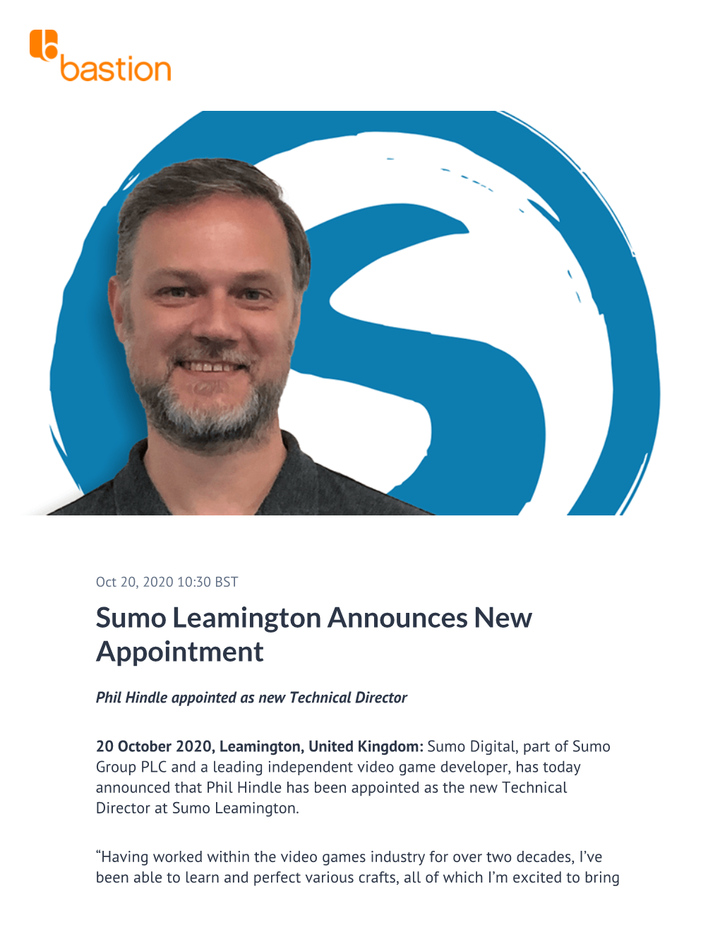 Sumo Leamington Announces New Appointment