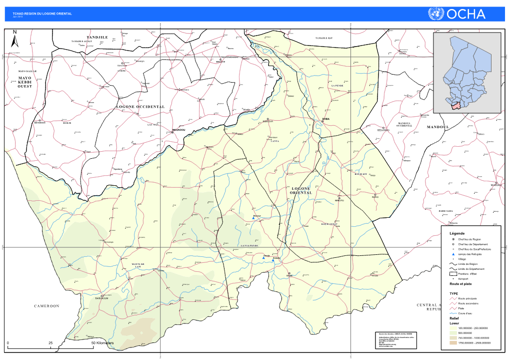 Tandjile Mandoul Mayo Kebbi Ouest Logone Occidental Logone Oriental