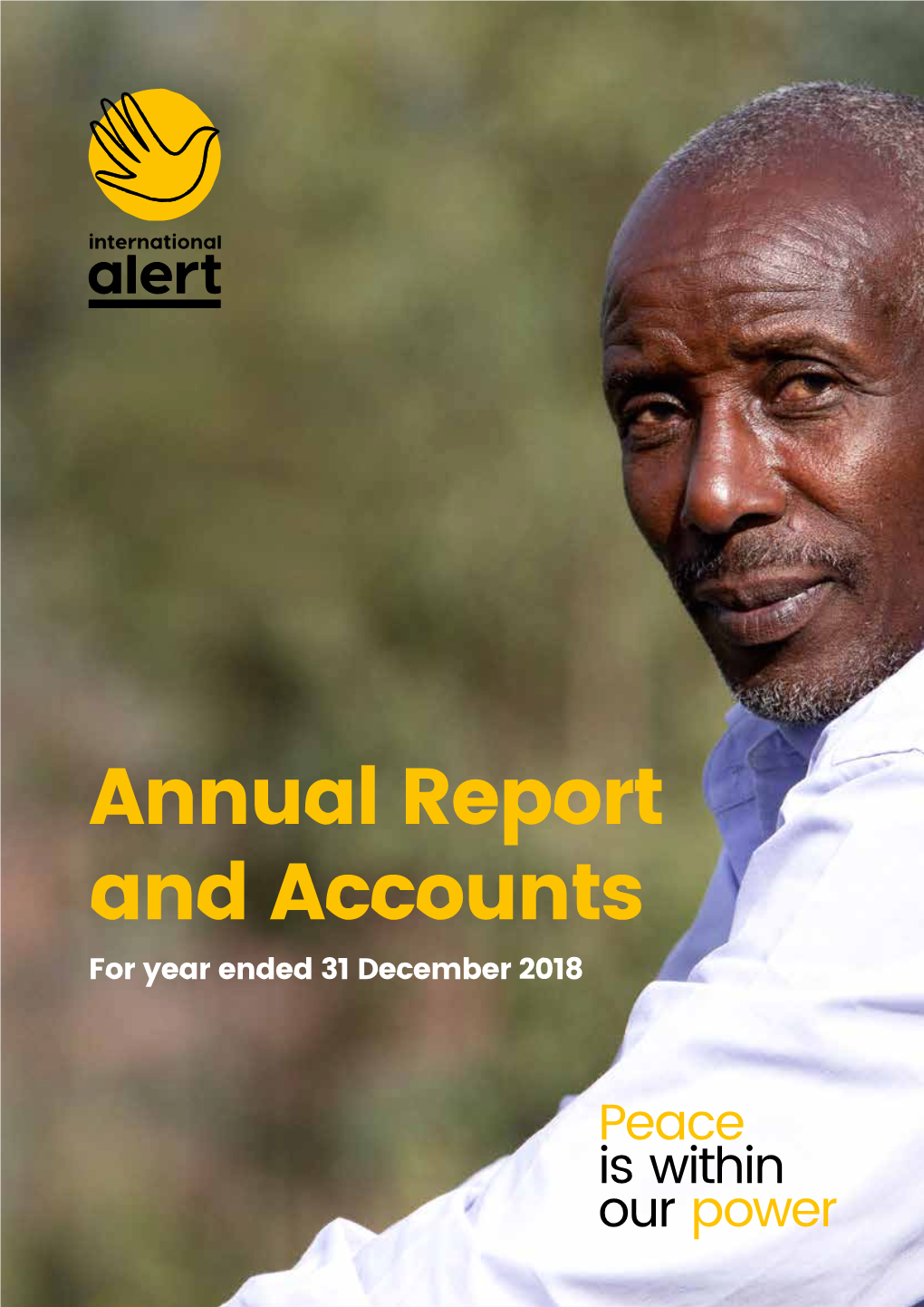 Annual Report and Accounts for Year Ended 31 December 2018 About International Alert