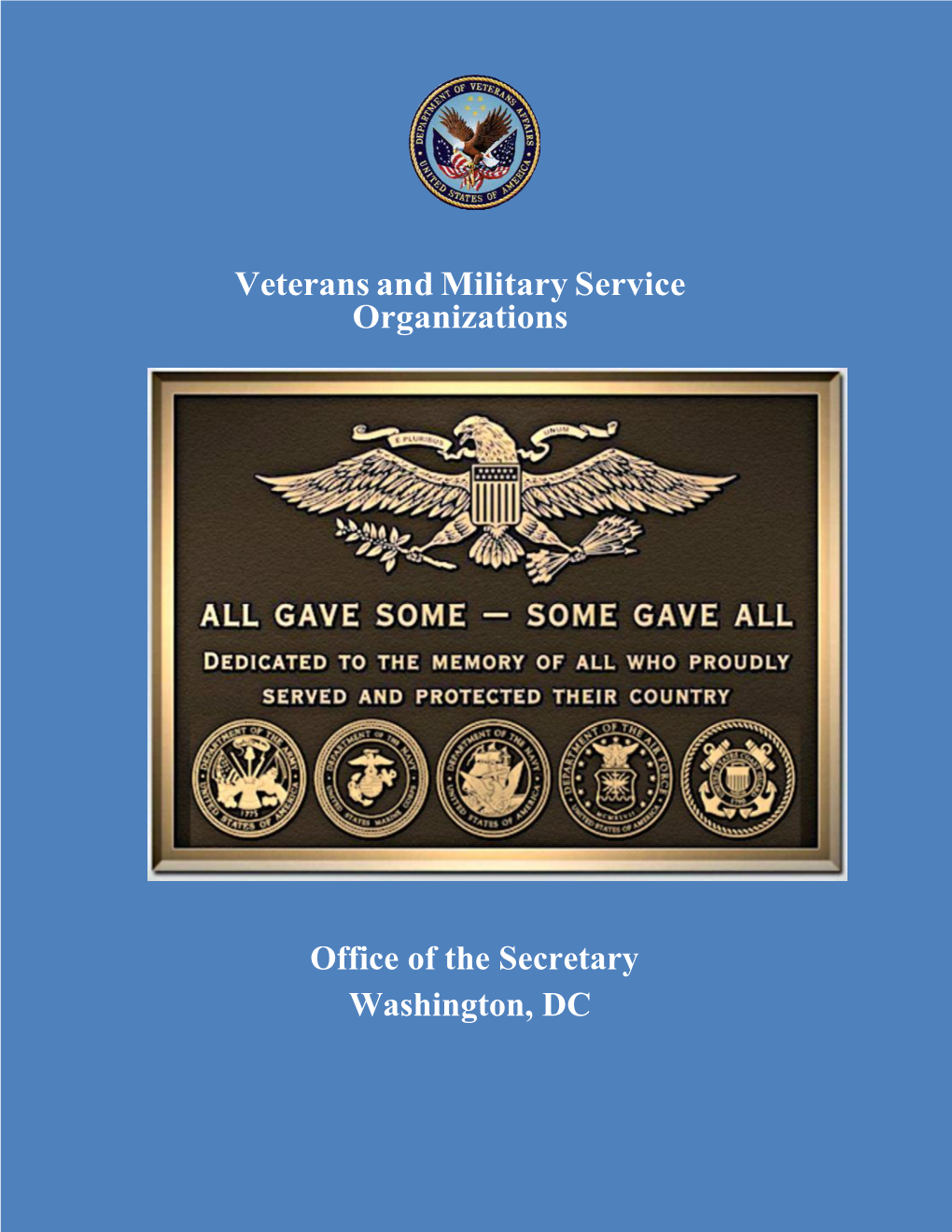 Veterans and Military Service Organizations (VSO) Listing