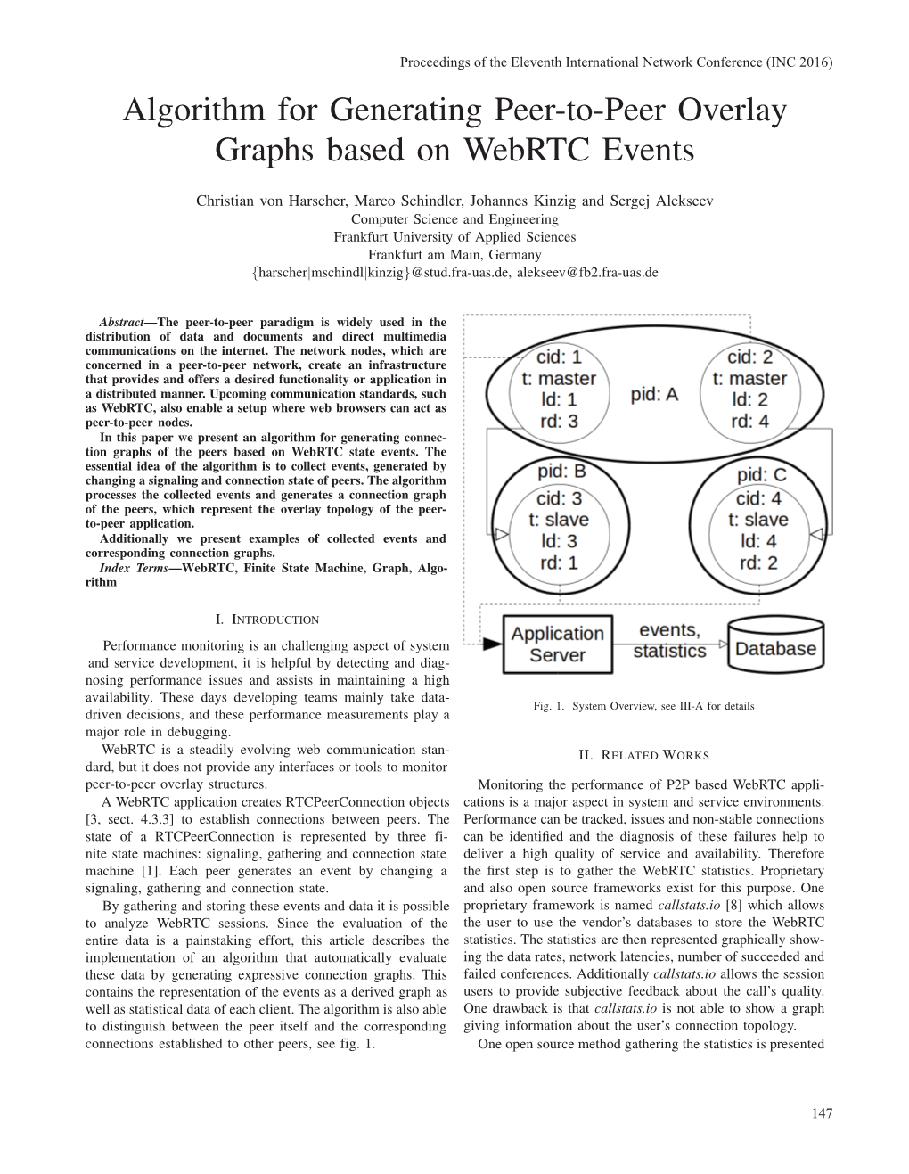 Algorithm for Generating Peer-To-Peer Overlay Graphs Based on Webrtc Events