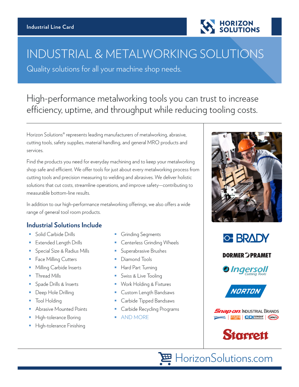 Horizonsolutions.Com INDUSTRIAL & METALWORKING SOLUTIONS