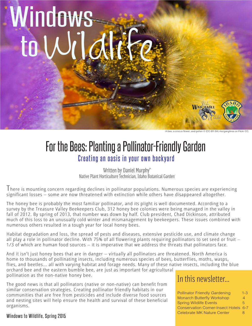 Windows to Wildlife Newsletter