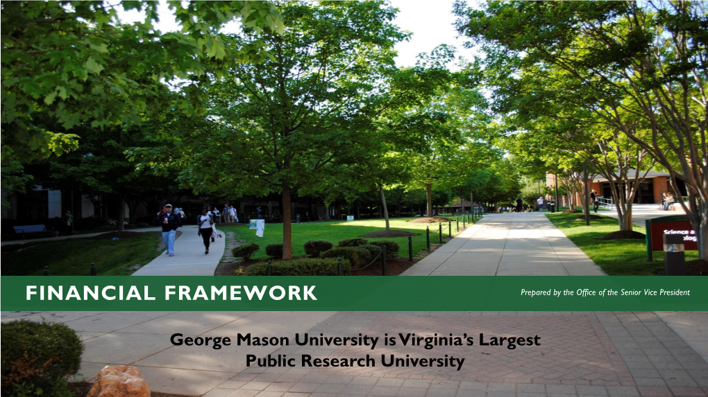 George Mason University Is Virginia's Largest Public Research University