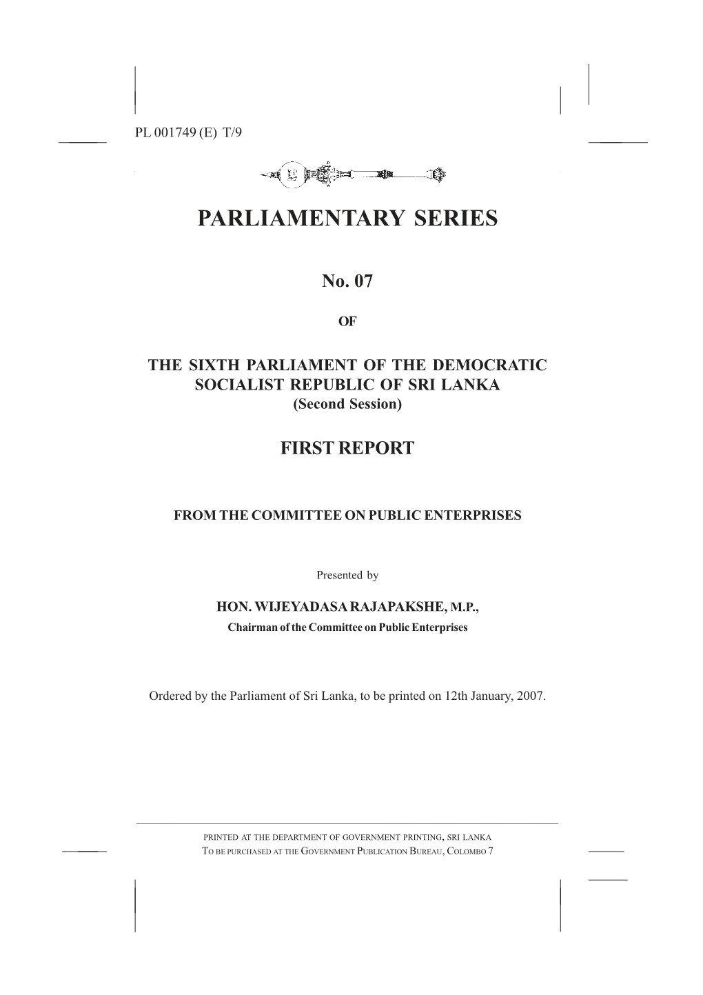 Parliamentary Series