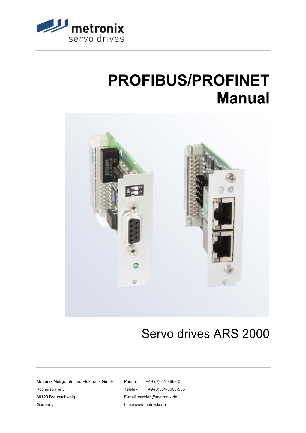 PROFIBUS/PROFINET Manual