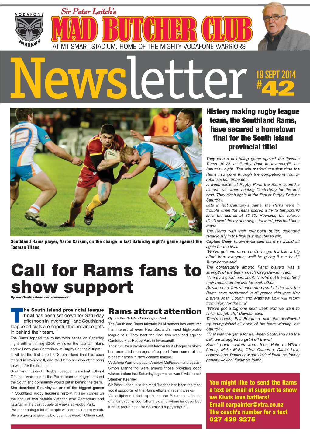 Call for Rams Fans to Show Support