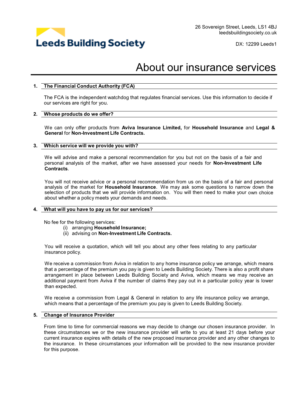 About Our Insurance Services