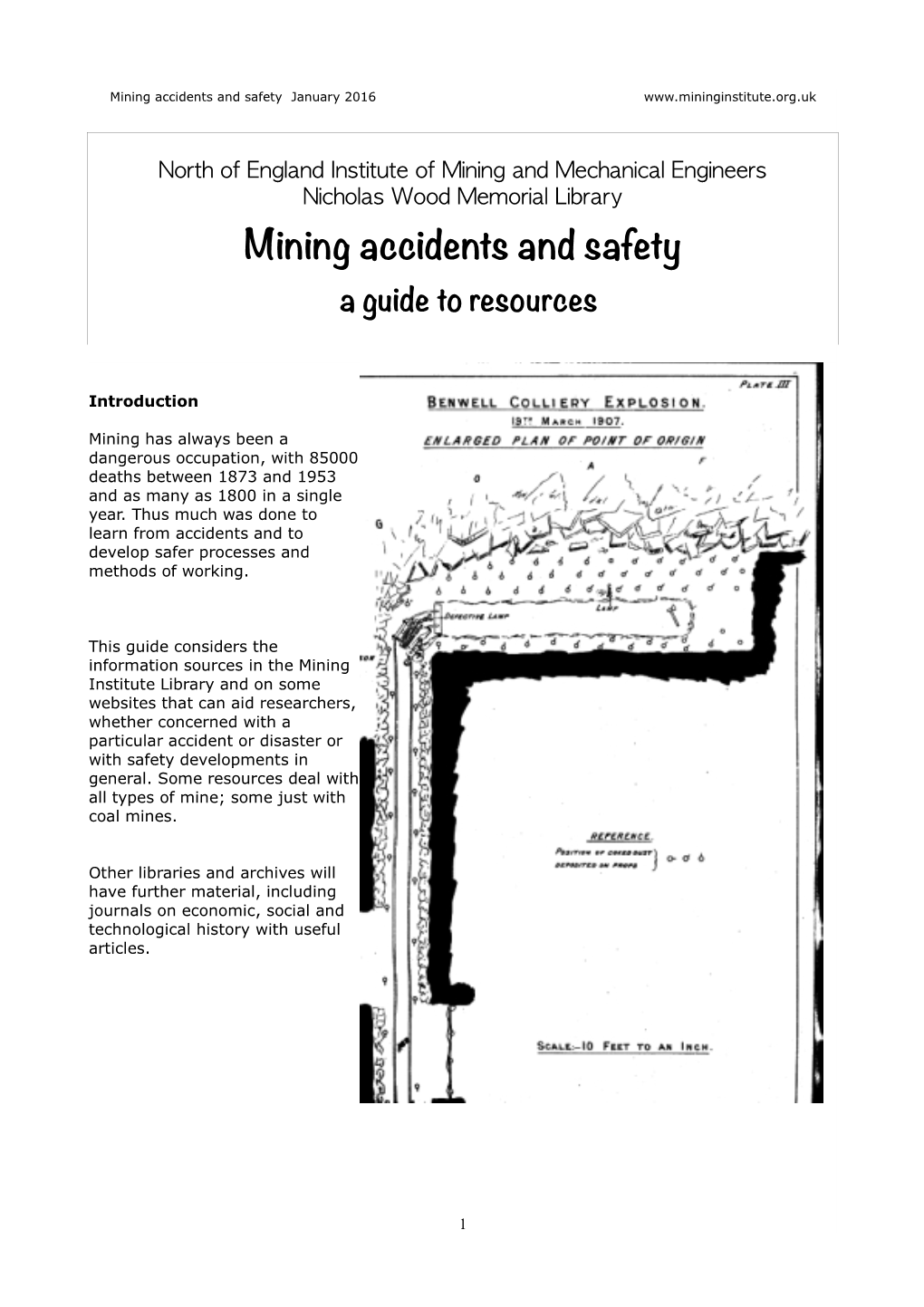 Mining Accidents and Safety January 2016