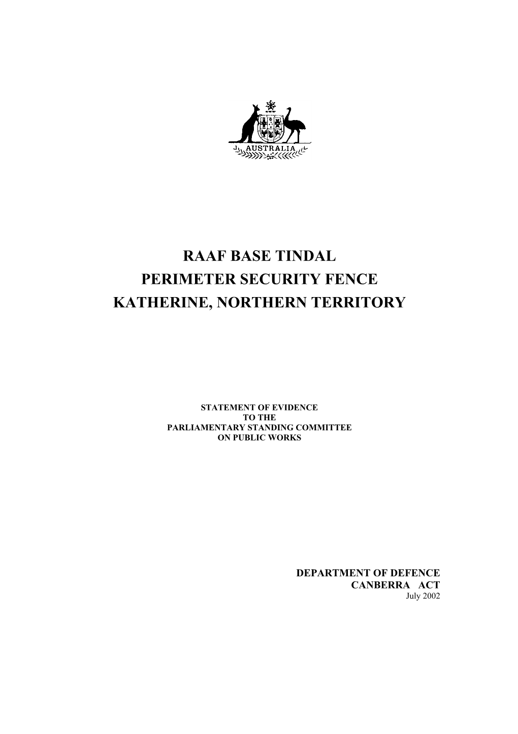 Raaf Base Tindal Perimeter Security Fence Katherine, Northern Territory