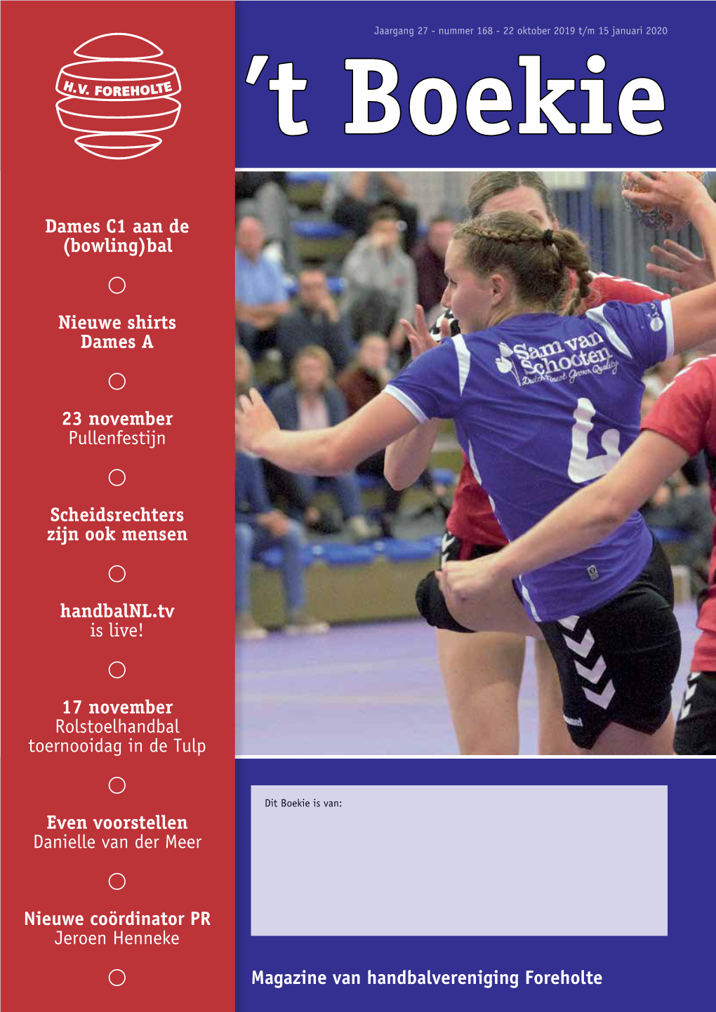 Magazine Van Handbalvereniging Foreholte Dames C1 Aan De