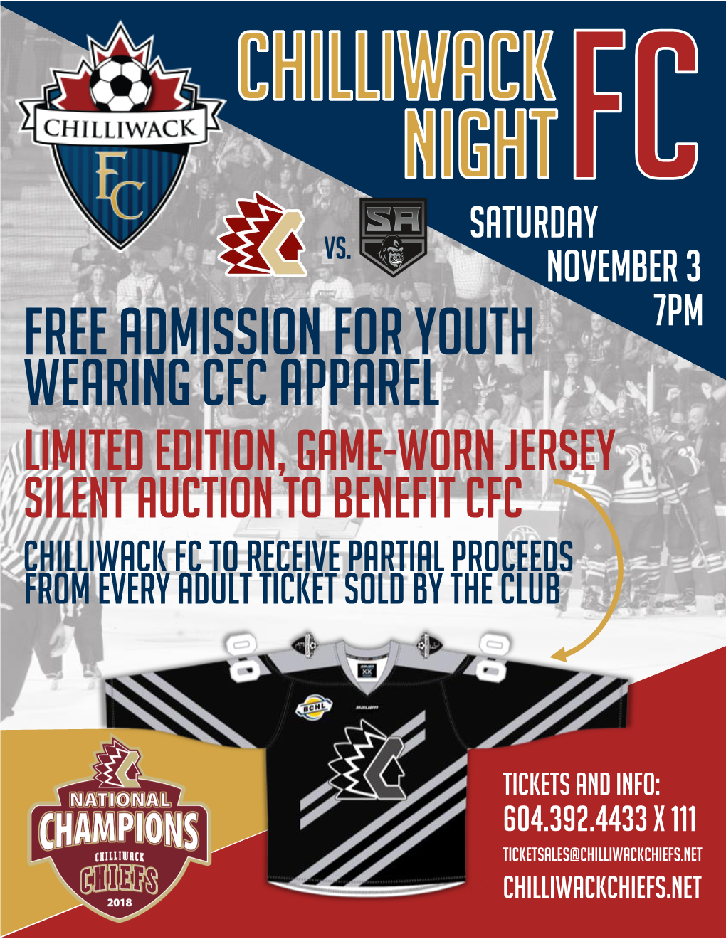 Free Admission for Youth Wearing Cfc Apparel