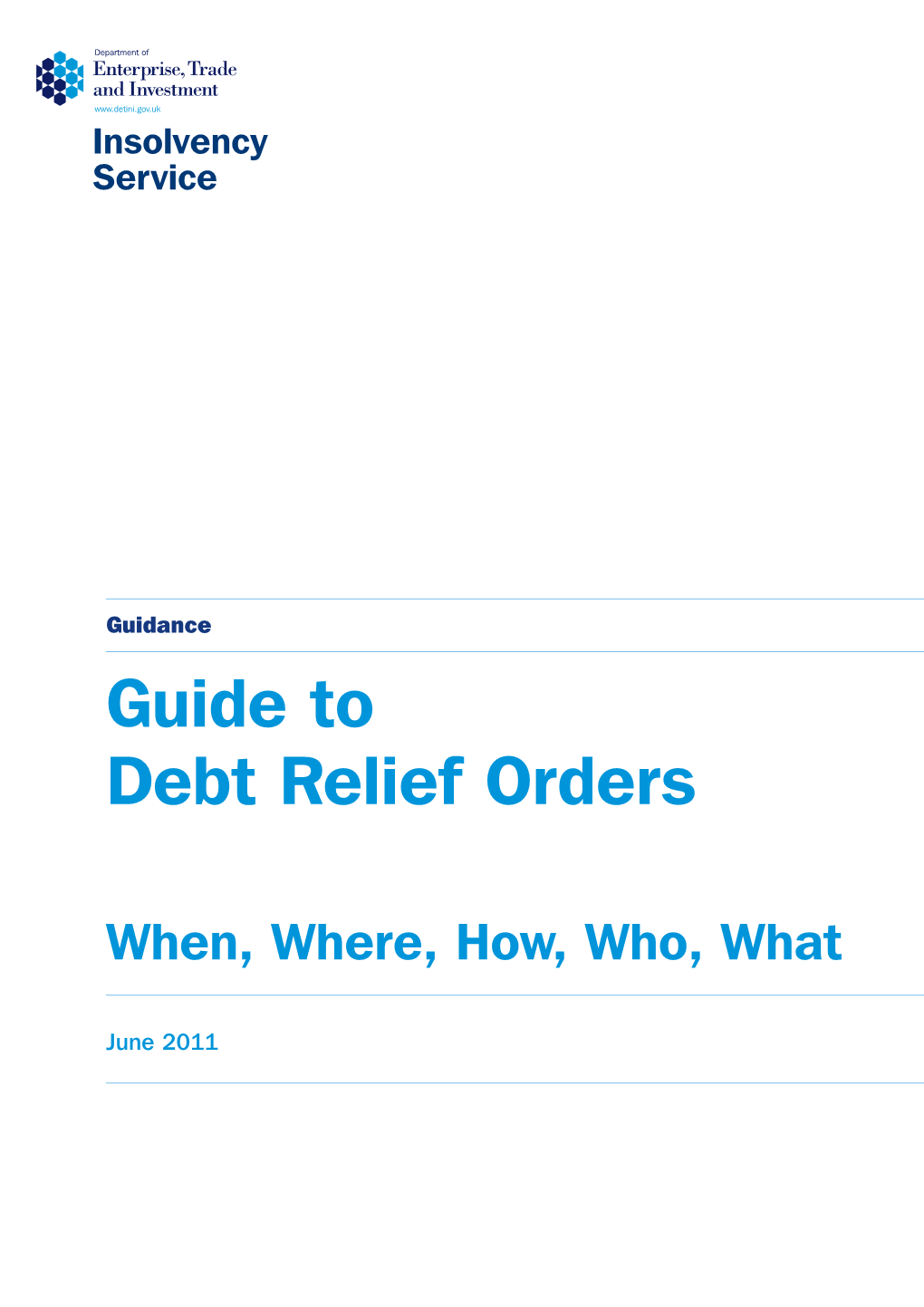 Guide to Debt Relief Orders